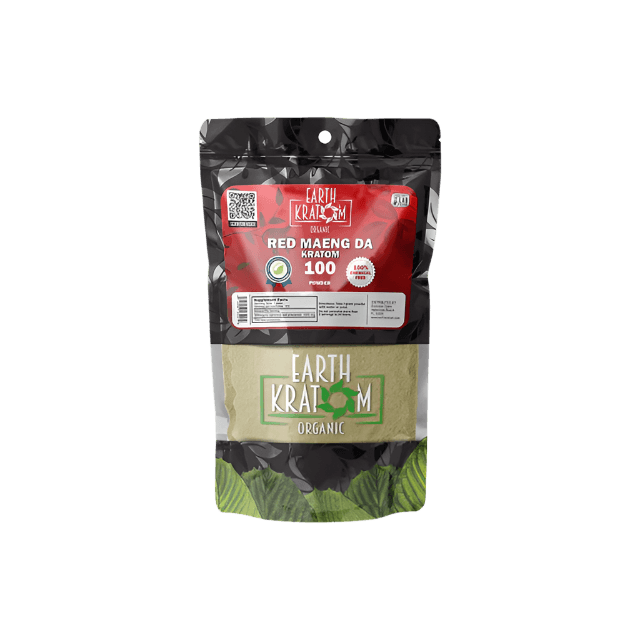 EARTH KRATOM POWDER 100G - MAENG DA RED VEIN - Seven Tech