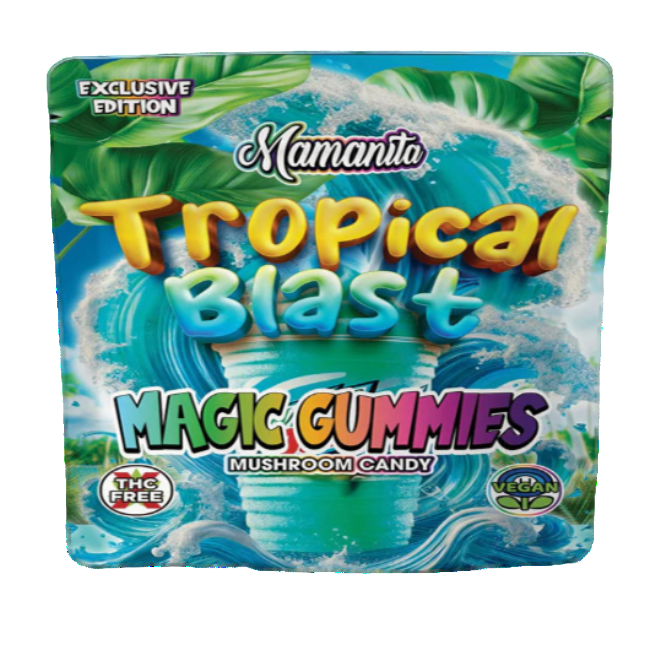 🎁 Mamanita Tropical Blast Magic Gummies Mushroom Candy 10pcs 800mg 8000mg Per Pkg (100% off)