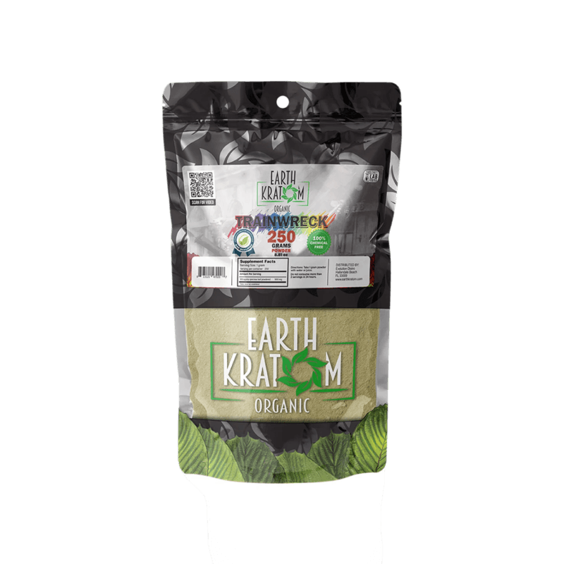 EARTH KRATOM POWDER 250G - TRAINWRECK - Seven Tech