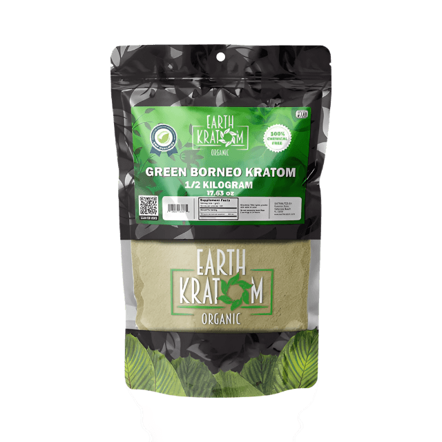 EARTH KRATOM POWDER 500G - BORNEO GREEN VEIN - Seven Tech