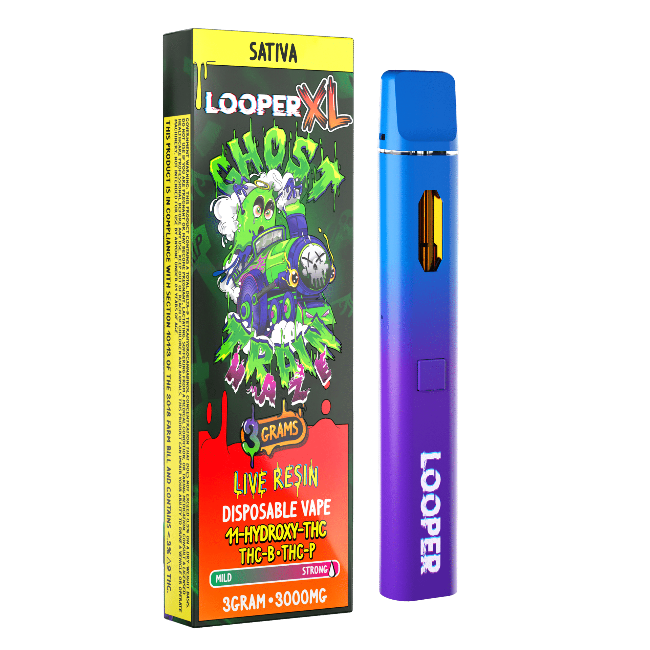 LOOPER XL LIVE RESIN 3G DISPOSABLE - GHOST TRAIN HAZE SATIVA - Seven Tech