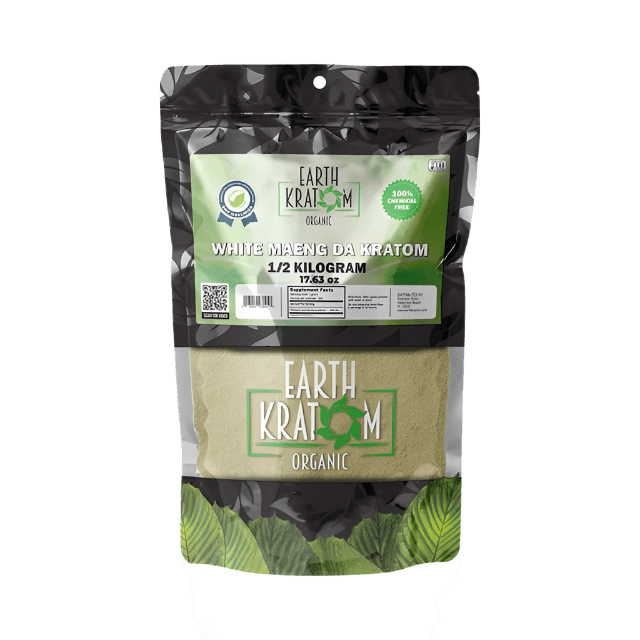 EARTH KRATOM POWDER 500G - MAENG DA WHITE VEIN - Seven Tech