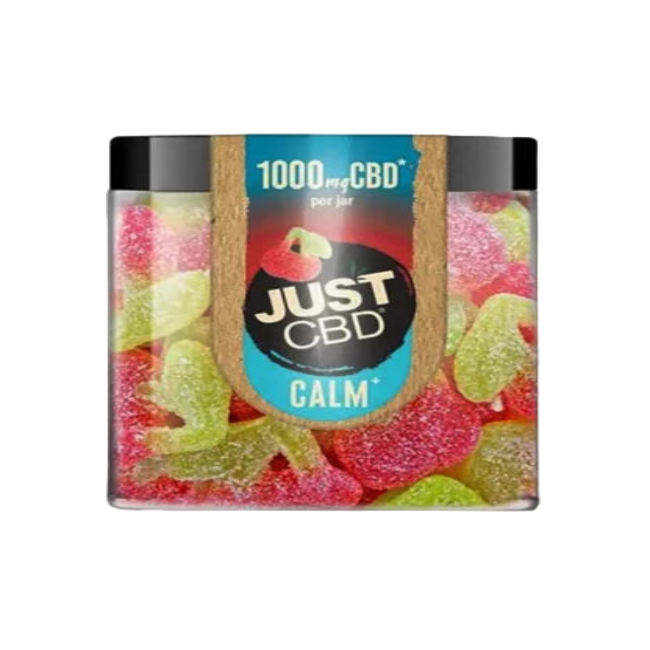 JUST CBD CALM GUMMIES 1000MG - SOUR CHERRY - Seven Tech