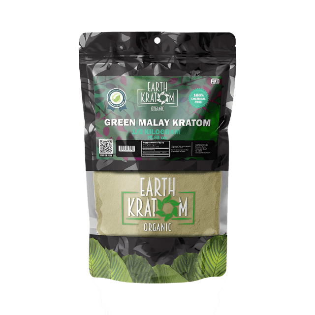 EARTH KRATOM POWDER 500G - MALAY GREEN VEIN - Seven Tech