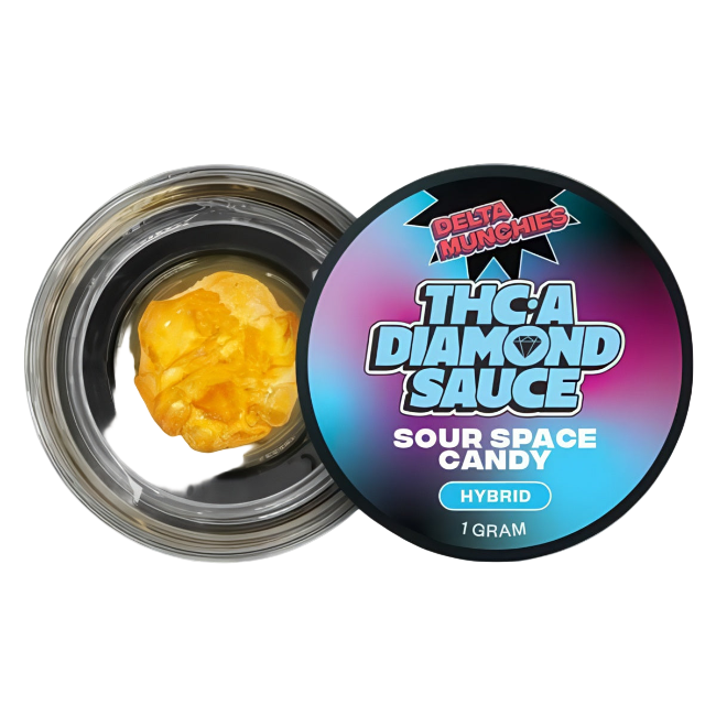 Delta Munchies THC-A Diamond Sauce Sour Space Candy Hybrid - Seven Tech