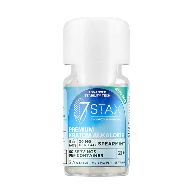 7Stax 15ct 7OH Tabs Spearmint 30mg Per Tablet - Seven Tech