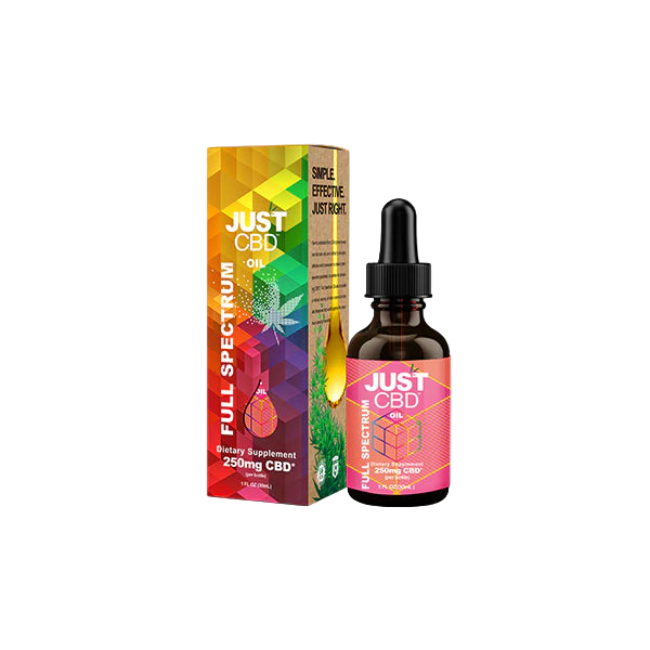 JUST CBD OIL TINCTURE FULL SPECTRUM - 250MG - Seven Tech