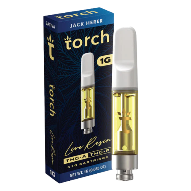 Torch Live Resin 1g Cartridge Jack Herer Sativa - Seven Tech