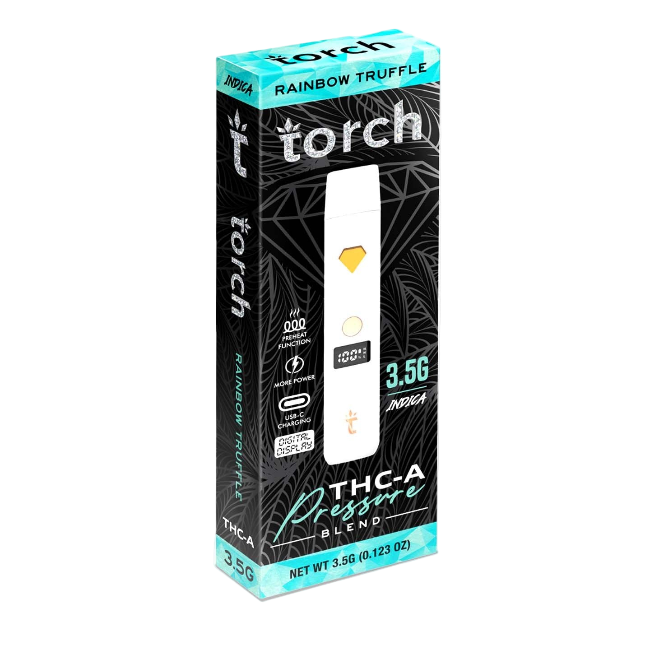 TORCH PRESSURE BLEND 3.5G DISPOSABLE - RAINBOW TRUFFLE INDICA - Seven Tech