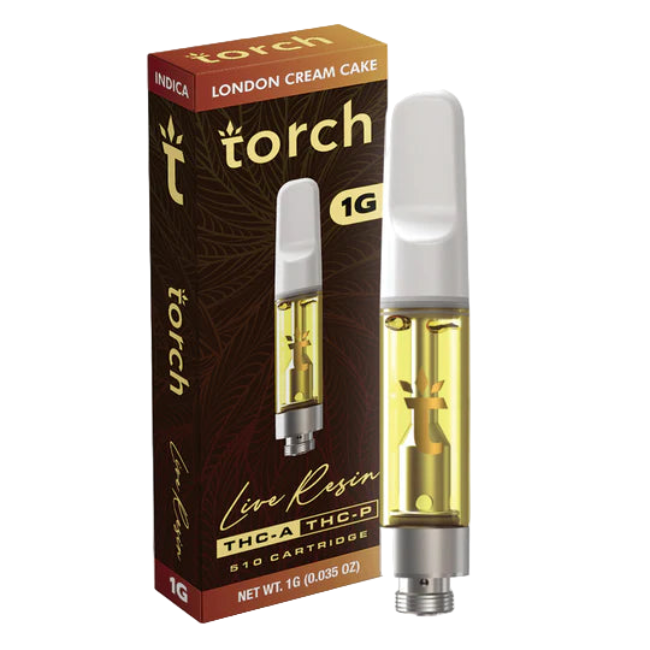 Torch Live Resin 1g Cartridge London Cream Cake Indica - Seven Tech