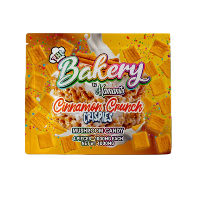 The Bakery Cinnamon Crunch Crispies Mushroom Candy 4000mg 4 Pieces - Seven Tech