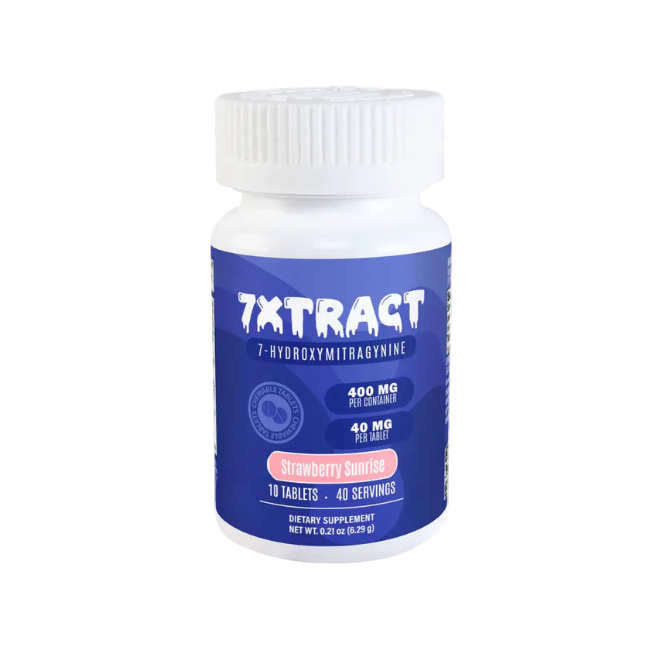7XTRACT 7OH 10CT 400MG (40MG PER TABLET) - STRAWBERRY SUNRISE - Seven Tech