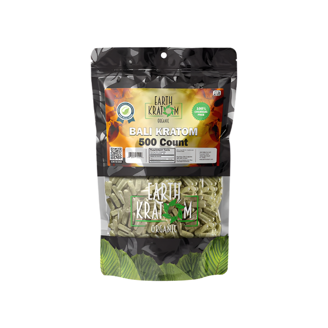 EARTH KRATOM CAPSULES 500CT - BALI - Seven Tech