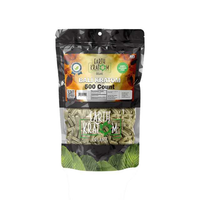 EARTH KRATOM CAPSULES 500CT - BALI - Seven Tech