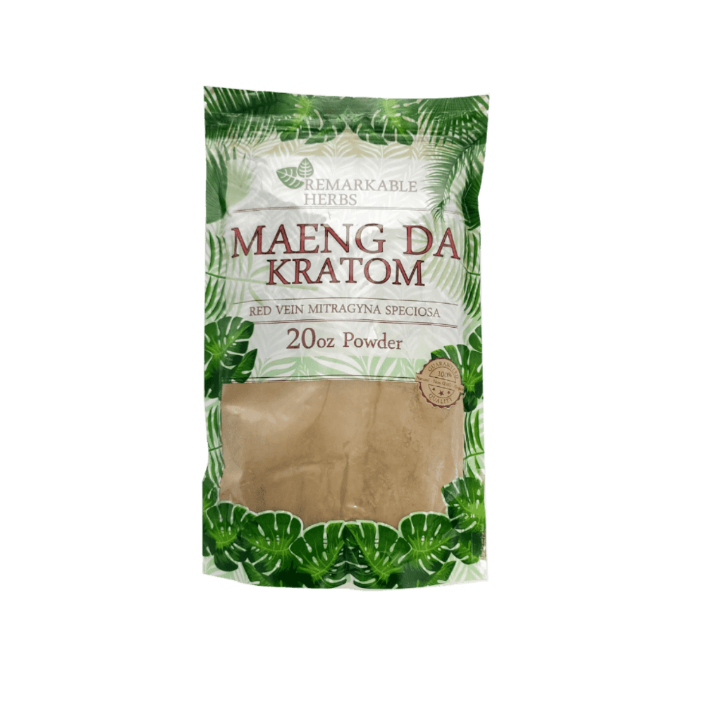REMARKABLE HERBS KRATOM POWDER 20OZ - MAENG DA RED VEIN - Seven Tech