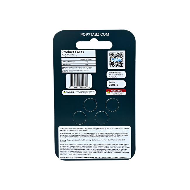 7Tabz Pseudo 4ct Chewable Tabs Mint 20mg Per Tablets - Seven Tech