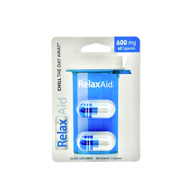 RELAX AID DIETARY SUPPLEMENT CAPSULES 2CT / 600MG - Seven Tech