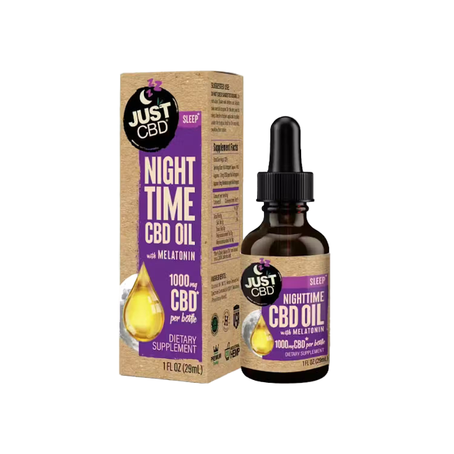 JUST CBD SLEEP NIGHTTIME OIL TINCTURE - 1000MG - Seven Tech