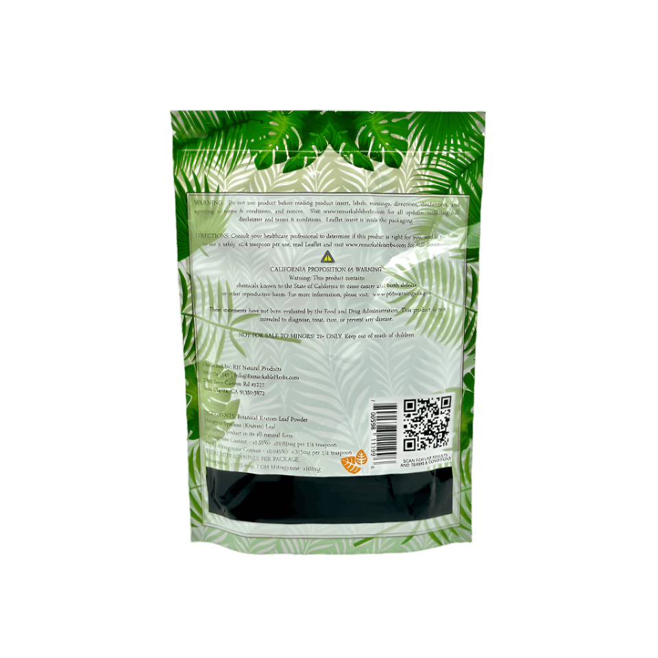 REMARKABLE HERBS KRATOM POWDER 8OZ - BALI RED VEIN - Seven Tech