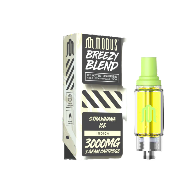 Modus Breezy Blend 3g 3000mg Cartridge Strawnana Ice Indica - Seven Tech