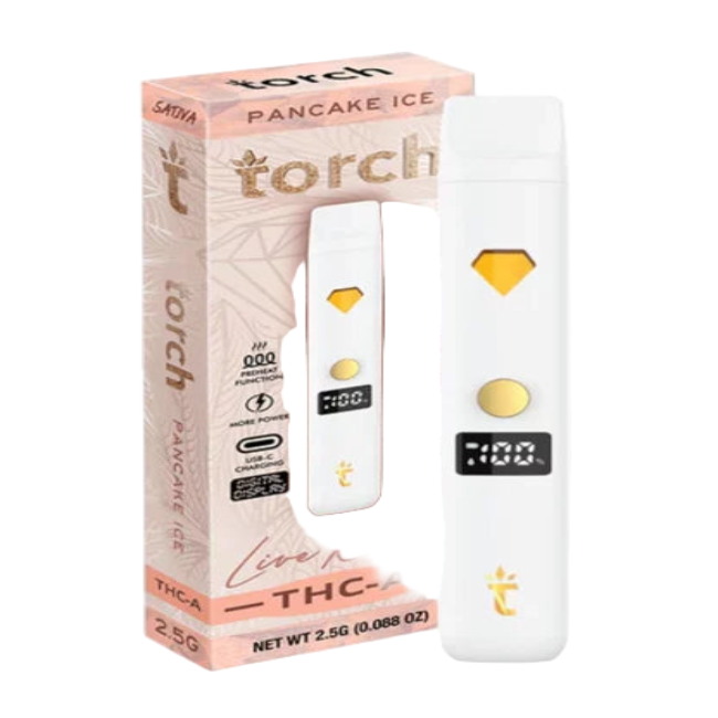 Torch Live Rosin Disposable 2.5g Pancake Ice Sativa - Seven Tech