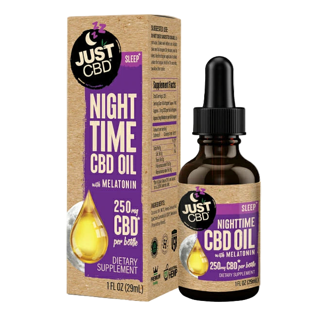 JUST CBD SLEEP NIGHTTIME OIL TINCTURE - 250MG - Seven Tech