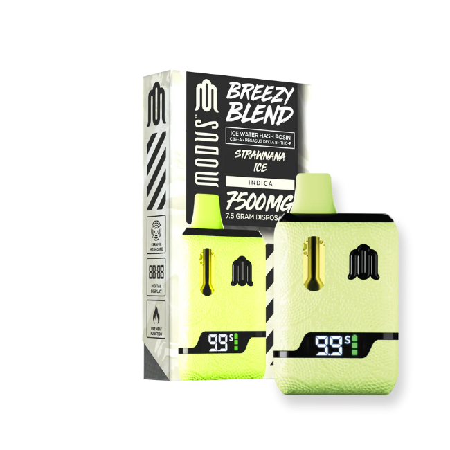 Modus Breezy Blend 7.5g Disposable Strawnana Ice Indica - Seven Tech