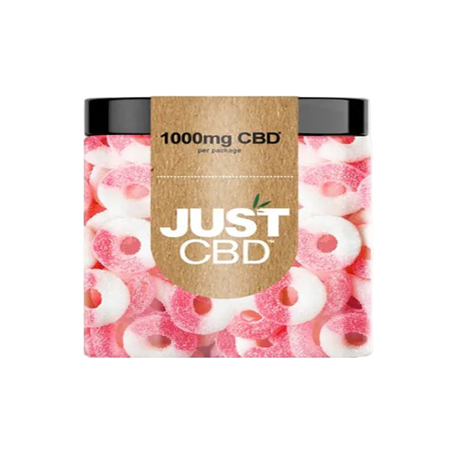 JUST CBD GUMMIES 1000MG - WATERMELON RINGS - Seven Tech