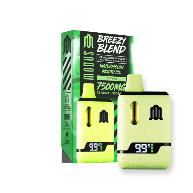 Modus Breezy Blend 7.5g Disposable Watermelon Mojito Ice Sativa - Seven Tech