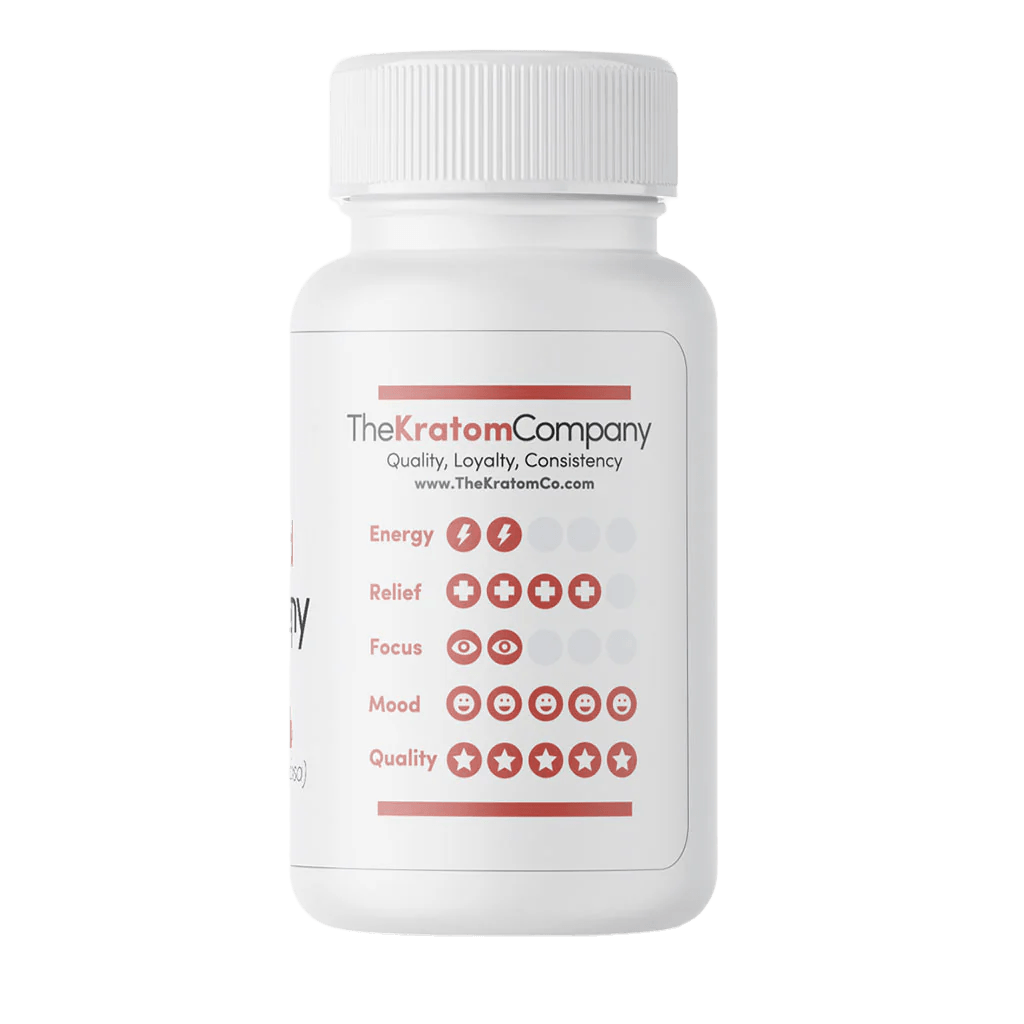 THE KRATOM COMPANY CAPSULES 500CT / 14.4OZ / 500MG - BALI RED VEIN - Seven Tech