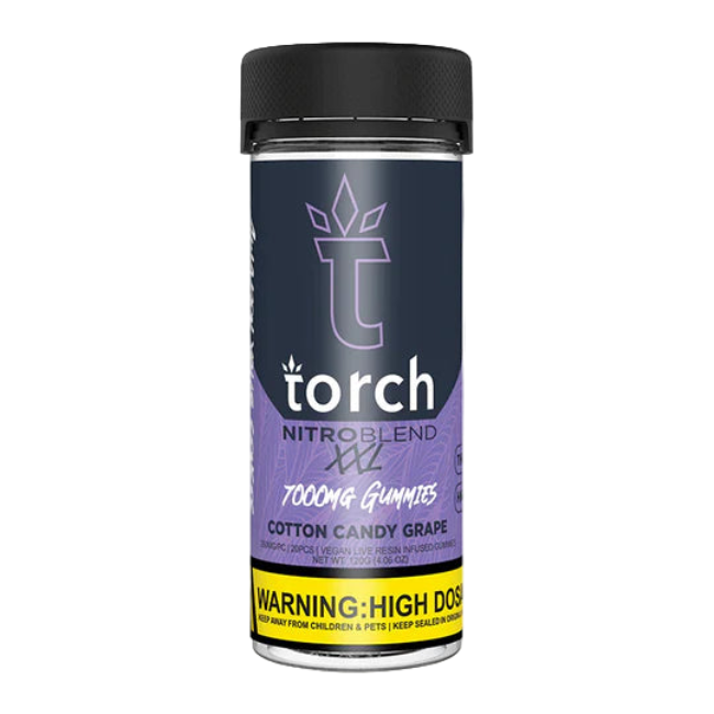 Torch Nitro Blend XXL 7000mg Gummies Cotton Candy Grape - Seven Tech