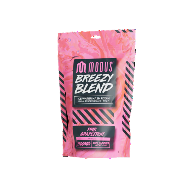 Modus Breezy Blend 7500mg Gummies Pink Grapefruit Indica - Seven Tech