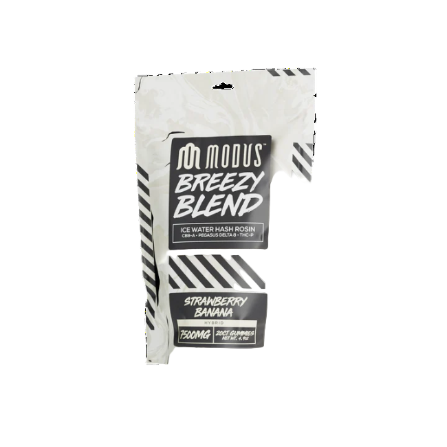 Modus Breezy Blend 7500mg Gummies Strawberry Banana Hybrid - Seven Tech