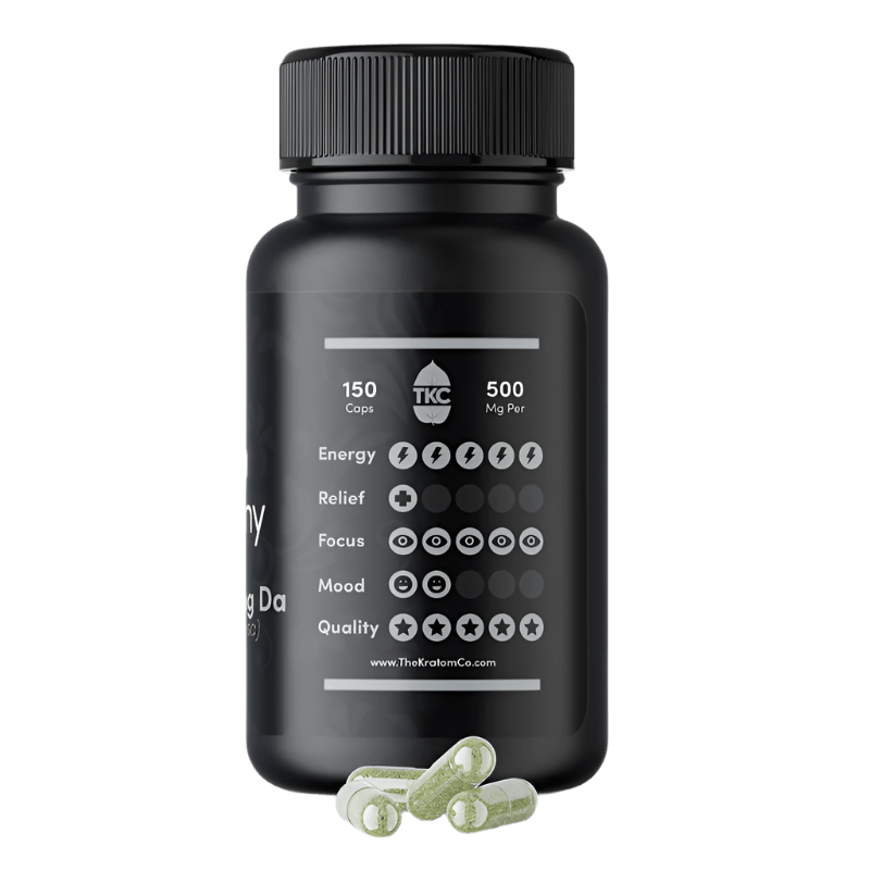 THE KRATOM COMPANY CAPSULES 150CT / 4.8OZ / 500MG - MAENG DA WHITE VEIN - Seven Tech