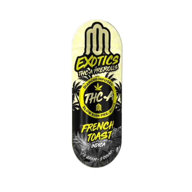 Modus Exotics Diamond Infused Slow Burning 1.5g 2pk THC-A Pre-Rolls French Toast Indica - Seven Tech