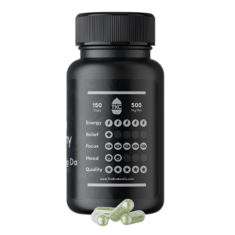 THE KRATOM COMPANY CAPSULES 500CT / 14.4OZ / 500MG - MAENG DA WHITE VEIN - Seven Tech