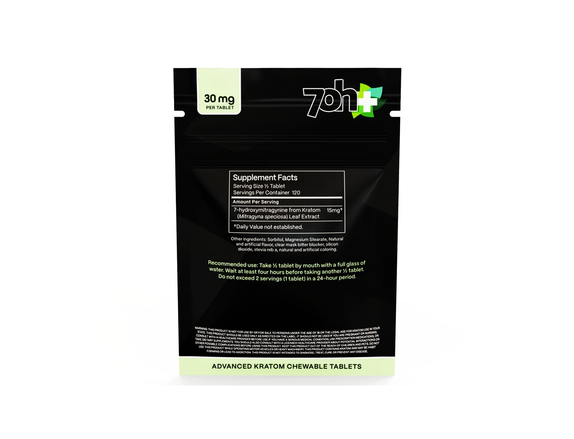 7OH Plus 7OH Chewable Tabs 30mg per Tablet - Seven Tech