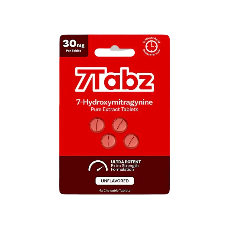 7Tabz 4ct 7OH Extra Strength Chewable Tabs Unflavored 30mg per Tablet - Seven Tech