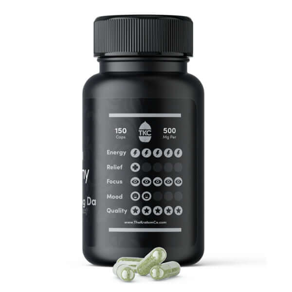 THE KRATOM COMPANY CAPSULES 75CT / 2.6OZ / 500MG - MAENG DA WHITE VEIN - Seven Tech