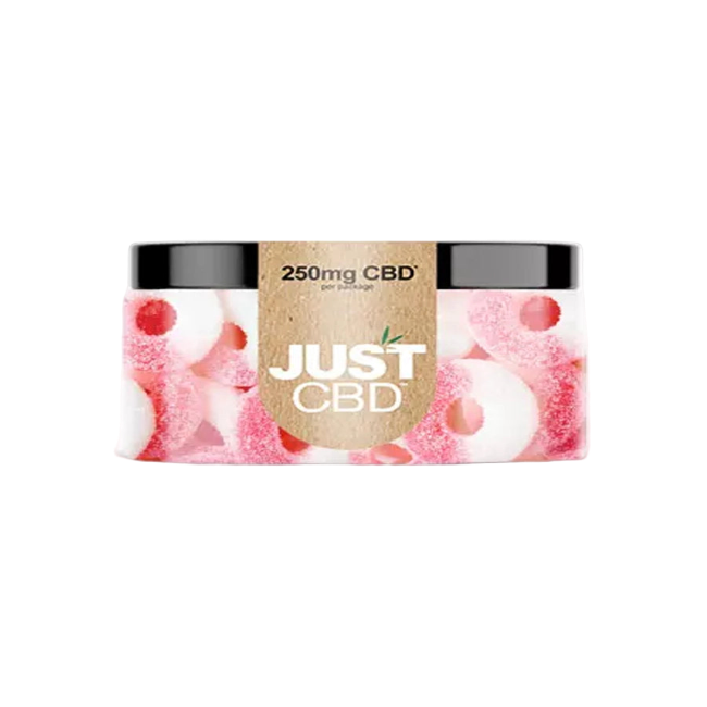 JUST CBD GUMMIES 250MG - WATERMELON RINGS - Seven Tech
