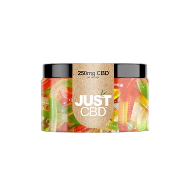 JUST CBD GUMMIES 250MG - SUGAR FREE WORMS - Seven Tech