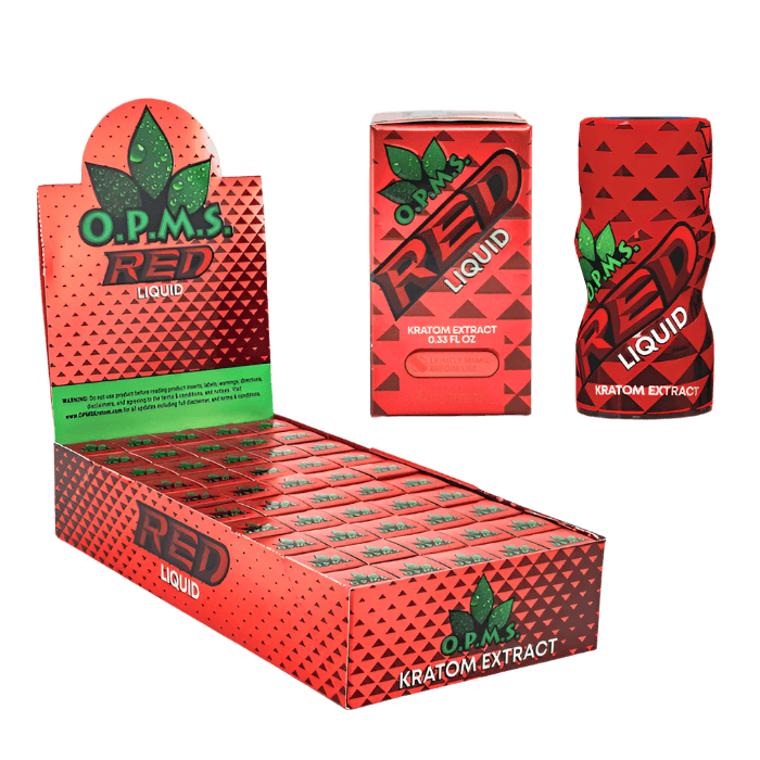 O.P.M.S. KRATOM SHOTS - RED - Seven Tech
