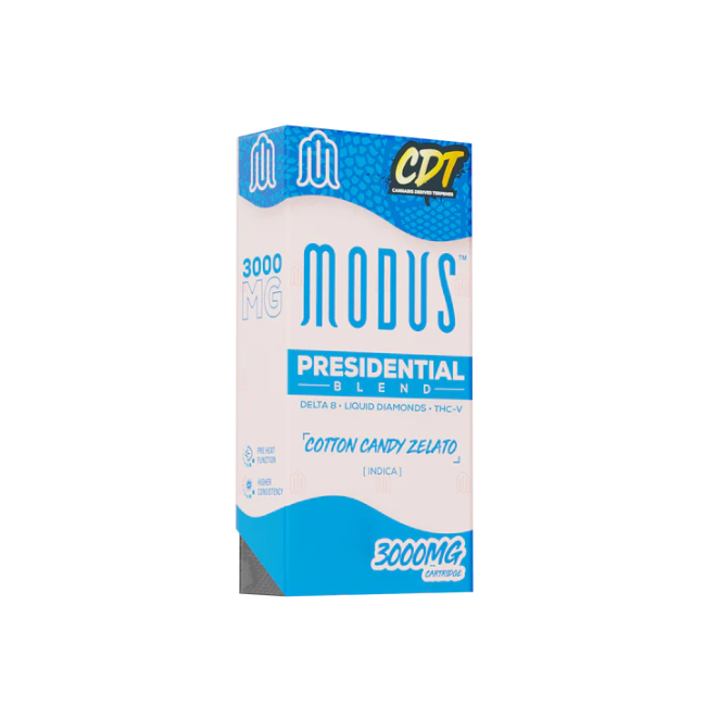 Modus Presidential Blend 3g Cartridge Cotton Candy Zelato Indica - Seven Tech