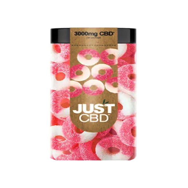 JUST CBD GUMMIES 3000MG - WATERMELON RINGS - Seven Tech