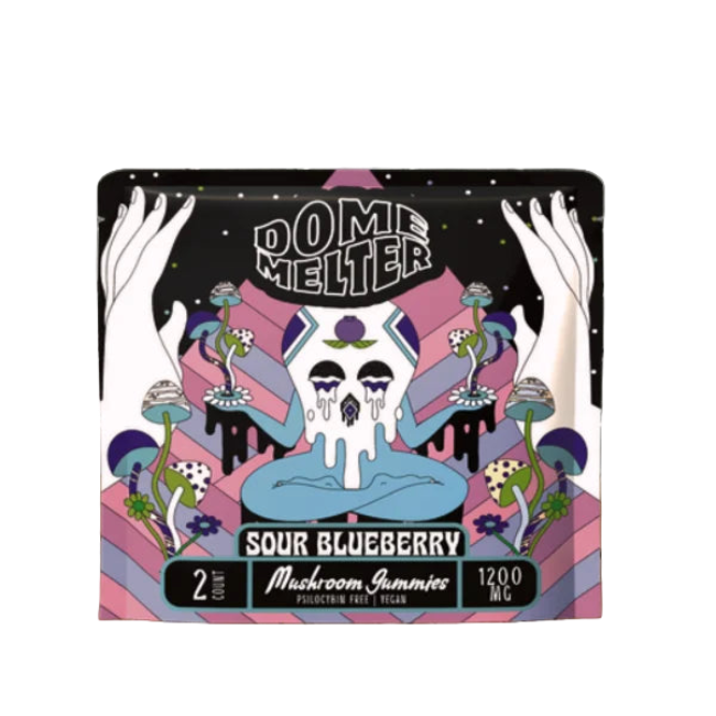DOME MELTER MAGIC MUSHROOM GUMMIES 2CT 1200MG - SOUR BLUEBERRY - Seven Tech