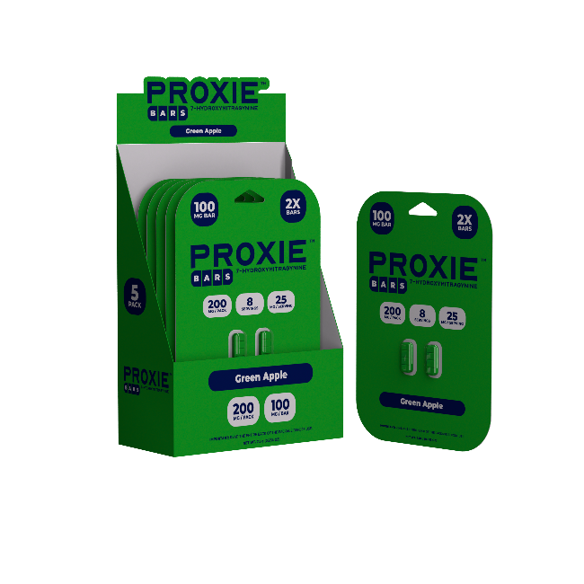 PROXIE BARS 7OH 2CT 200MG (100MG PER TABLET) - GREEN APPLE - Seven Tech