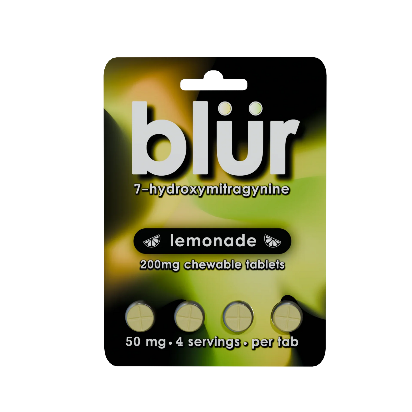 Blur 4ct 7OH Lemonade Tabs 50mg Per Tablet - Seven Tech
