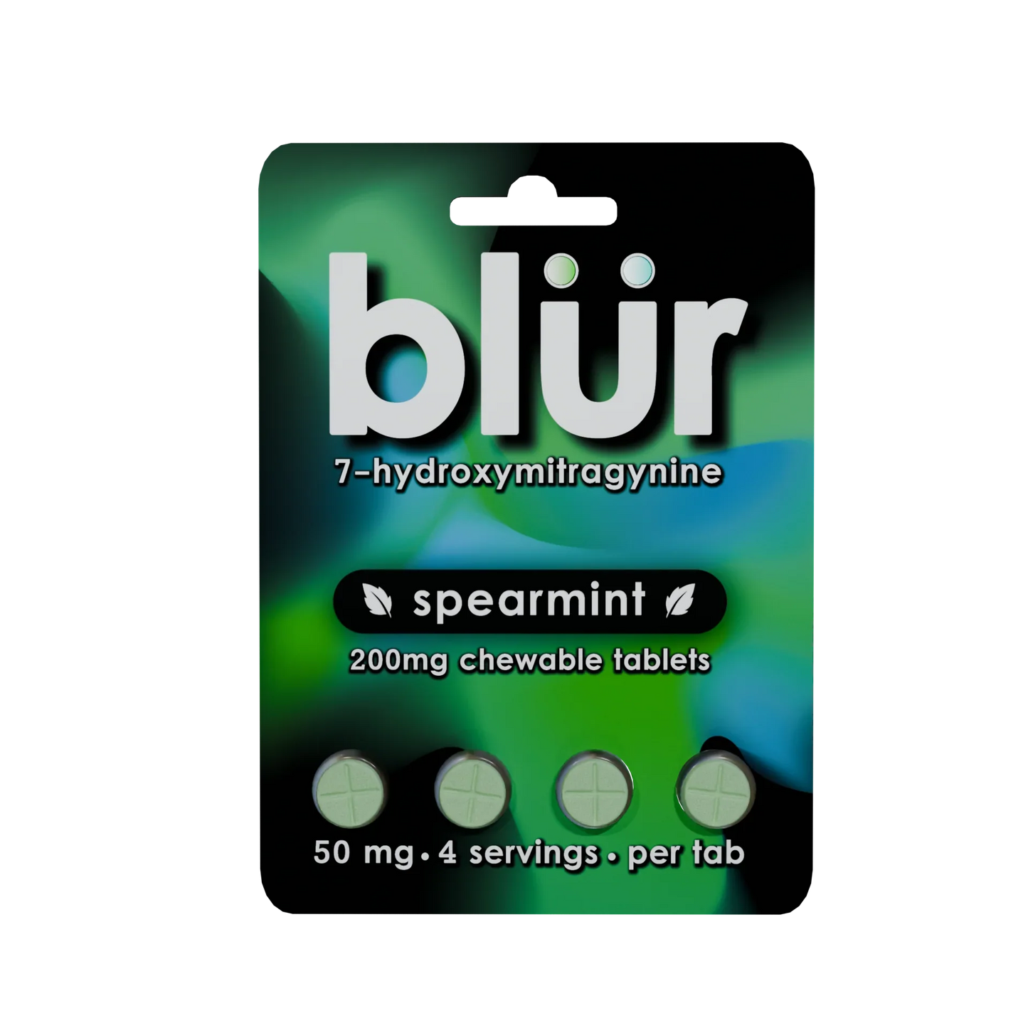 Blur 4ct 7OH Spearmint Tabs 50mg Per Tablet