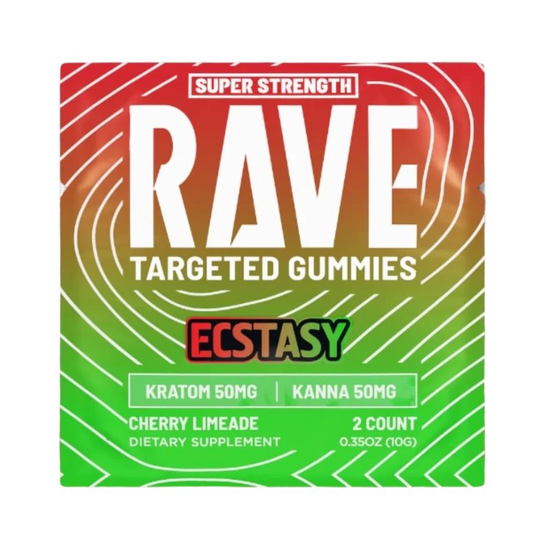 RAVE KRATOM GUMMIES 2CT - CHERRY LIMEADE (KRATOM 50MG + KANNA 50MG)