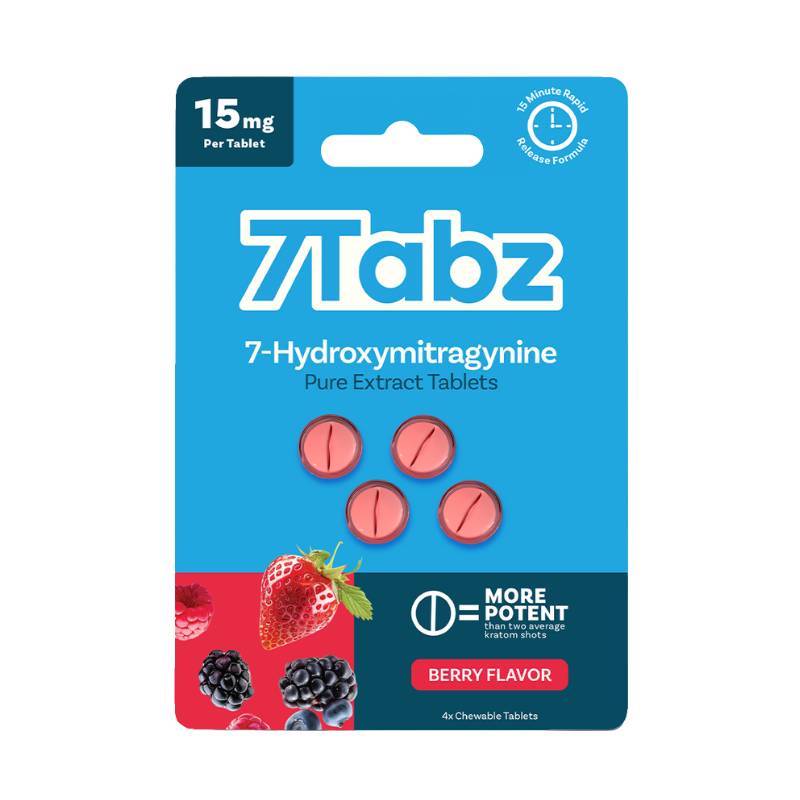 7Tabz 7-Hydroxymitragynine Chewable Tablets 4ct 15mg Per Tablet